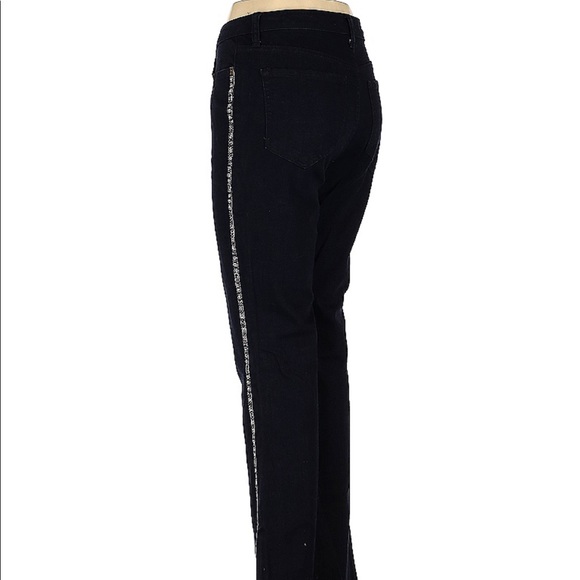 ELLA MOSS Snakeskin Detail Denim Jeans | Size 8 - Picture 2 of 11